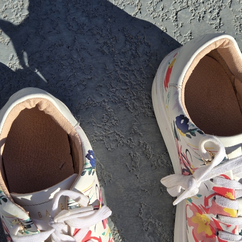 Ted Baker LONNIA-Sketchy Sz 7.5 Magnolia Platform Trainer Sneakers - Picture 7 of 12